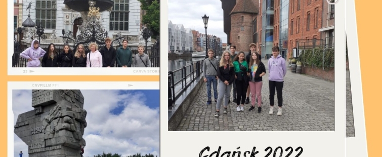 Powiększ obraz: Uczniowie podczas pobytu w Gdańsku